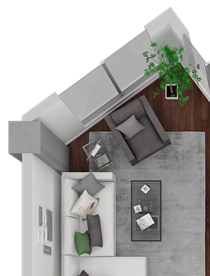 Haight Ashbury 3D FloorPlan Image Venn on Market|Haight Ashbury