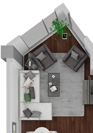 Hayes Valley 3D FloorPlan Image Venn on Market|Hayes Valley