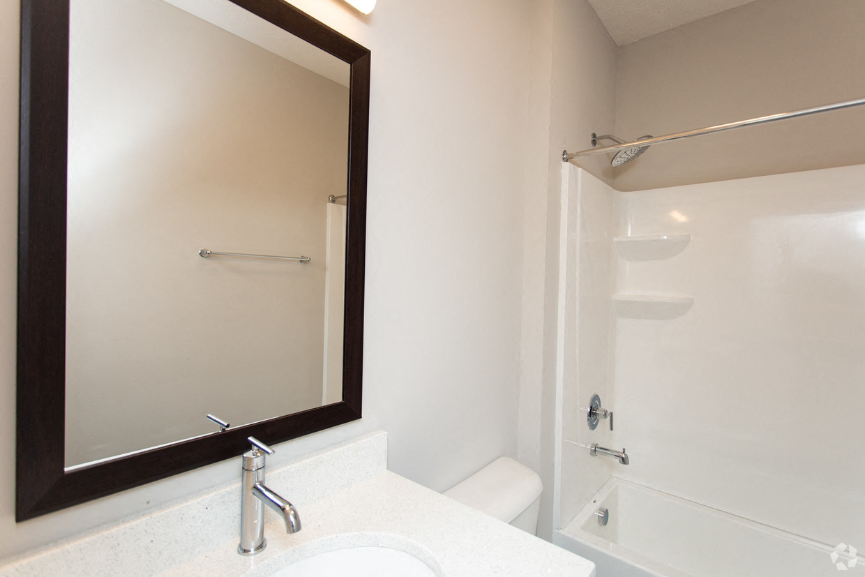 The Ervin Bathroom with Luxurious Finishes  at The Flats on Houk, Delaware, OH