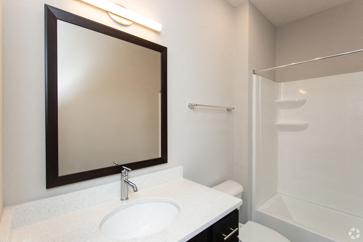 The Ervin Bathroom with Luxurious Finishes  at The Flats on Houk, Delaware, 43015
