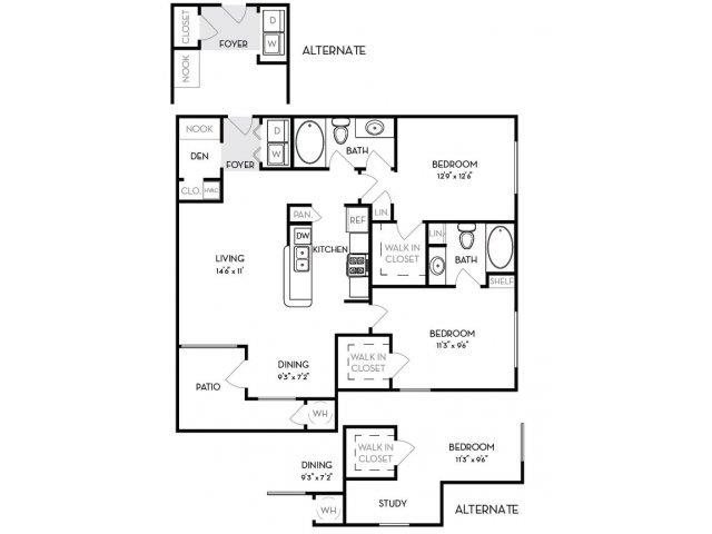 Ellingwood - 2x2 Floor Plan 6