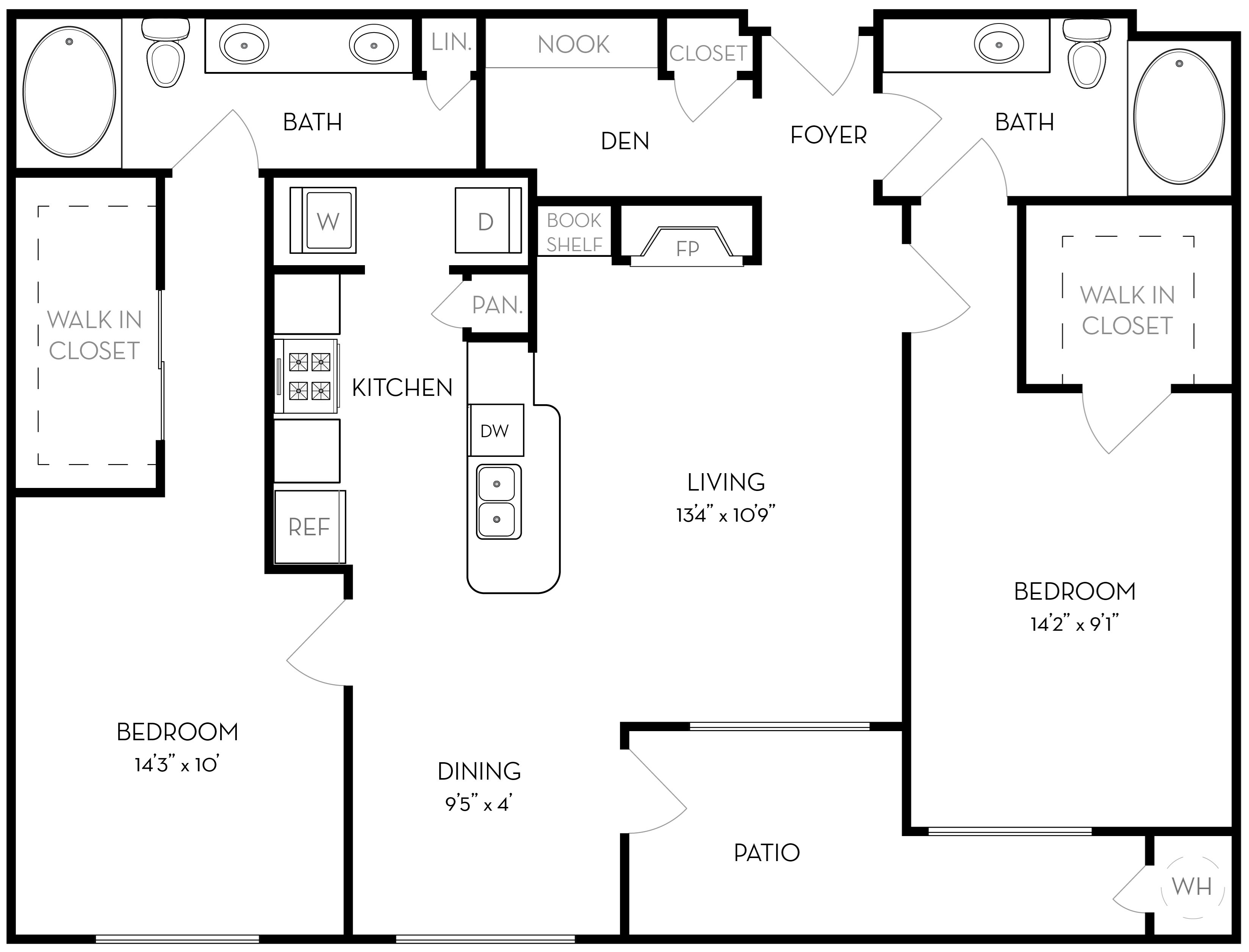 Fairchild - 2x2 Floor Plan 4