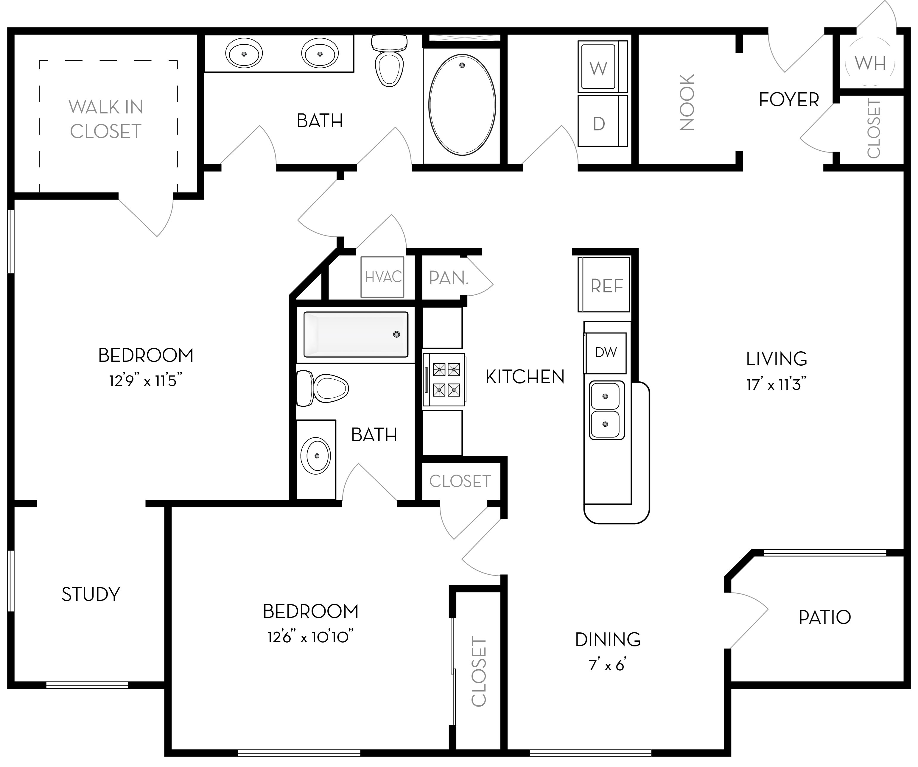 Sheridan - 2x2 Floor Plan 5