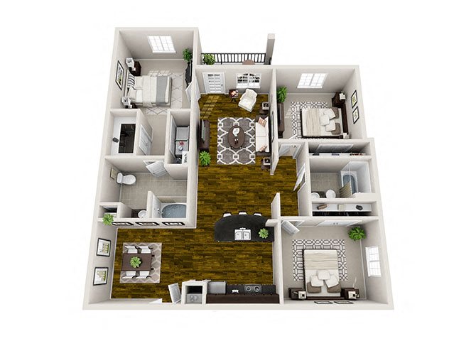 3 Bed / 2 Bath Floor Plan 3 Bed / 2 Bath Floor Plan