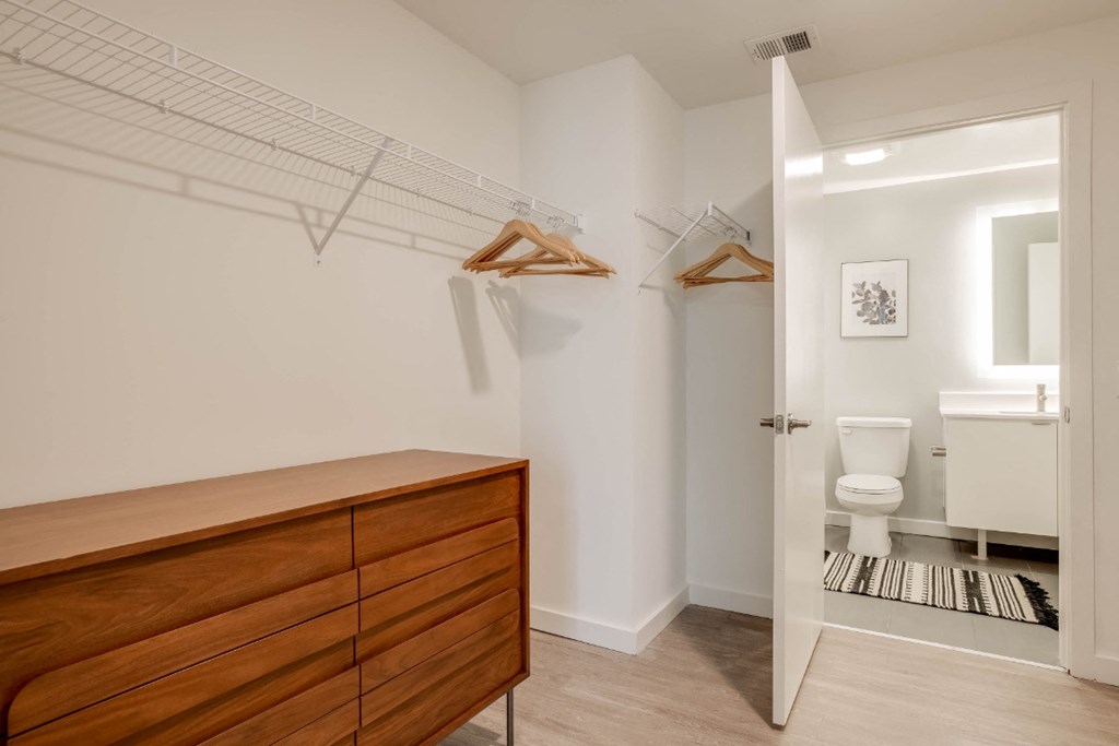 Bathroom Storage at The Locks Tower, Richmond, VA