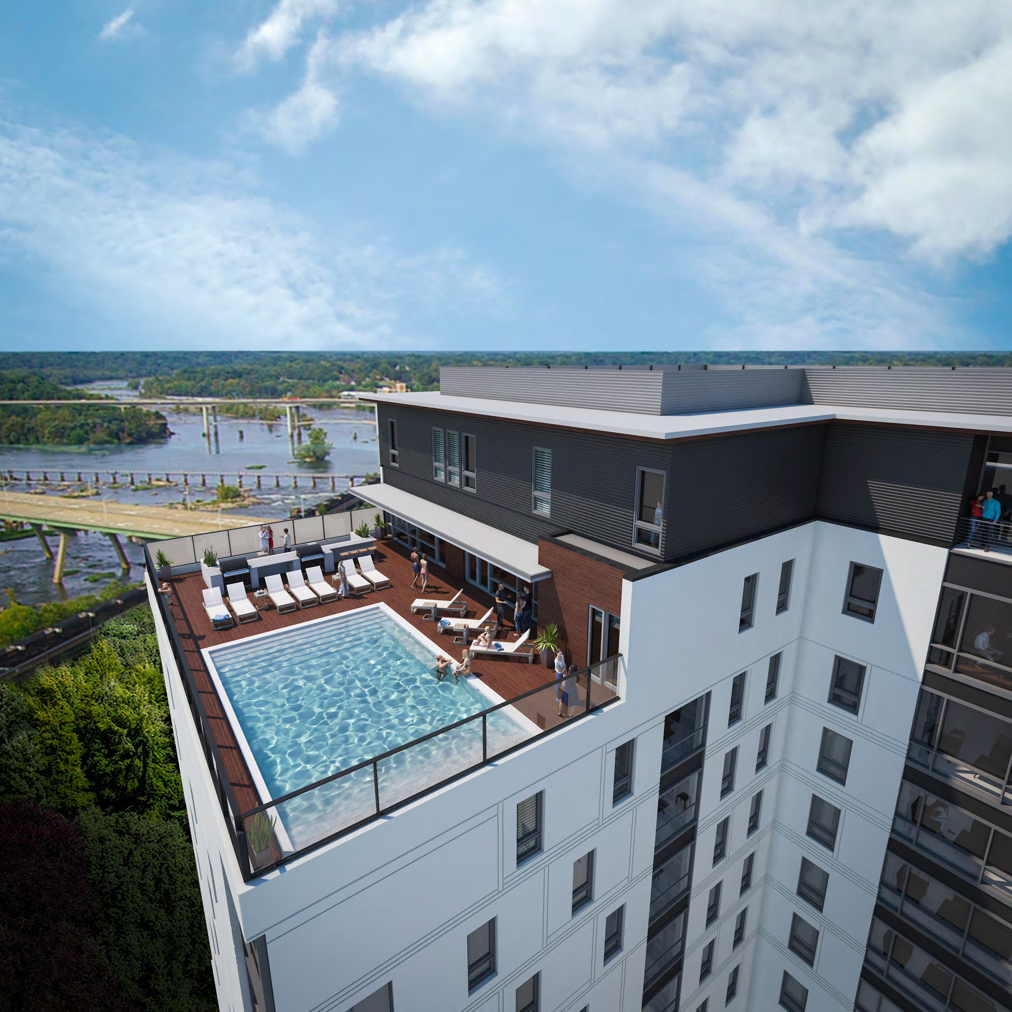 The Locks Towers Luxury Apartments Downtown Richmond Va - 
