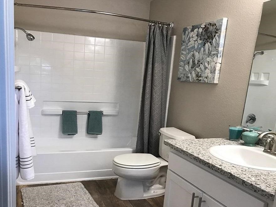 a bathroom with a toilet and a sink and a shower