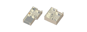 Two bedroom floor plan 