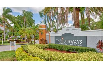 the fairways at coconut apartments entrance sign