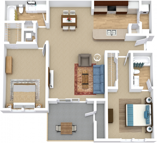 Floor Plans of Barber Park Apartments in Orlando, FL