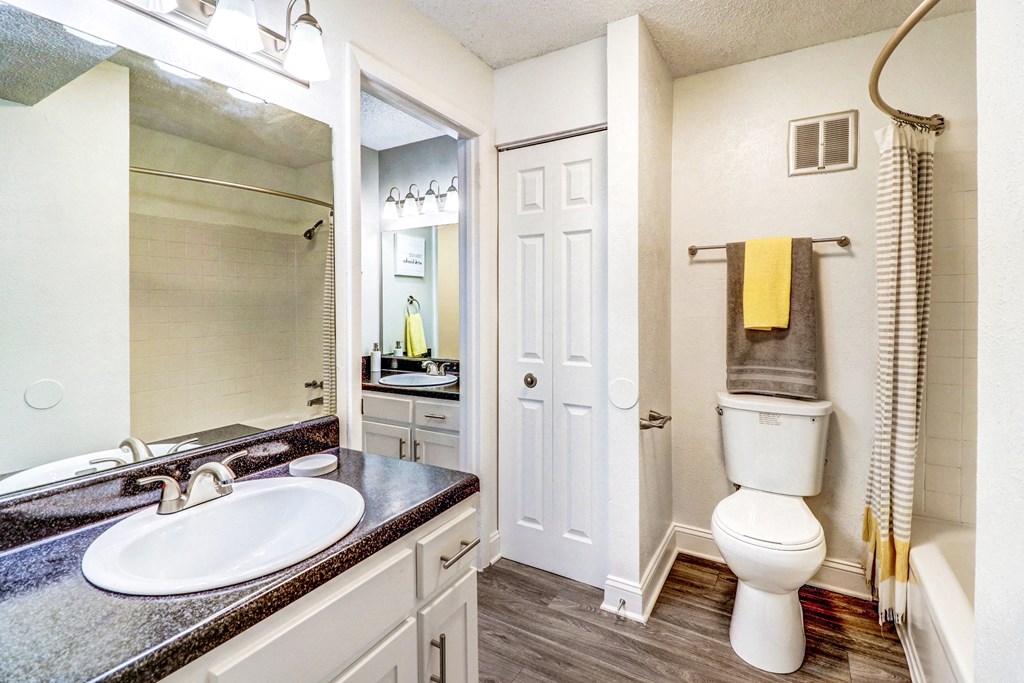 a bathroom with a sink and a toilet