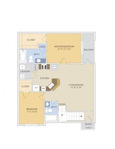 B1 Upper with garage Floor Plan 9