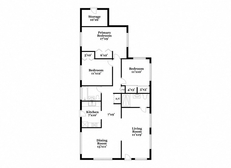 a floor plan of a house with two floors and a garage