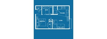 Studio Floor Plan at Latitude 47, University Place, Washington