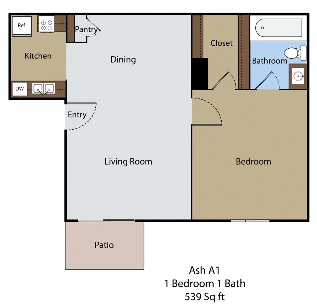 a floor plan of a room with a bathroom and a living room