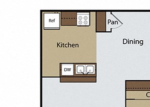 Cypress B1 2 Bedroom 1 Bathroom Cypress B1 2 Bedroom 1 Bathroom