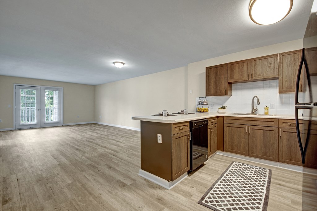 Kitchen and Living Room