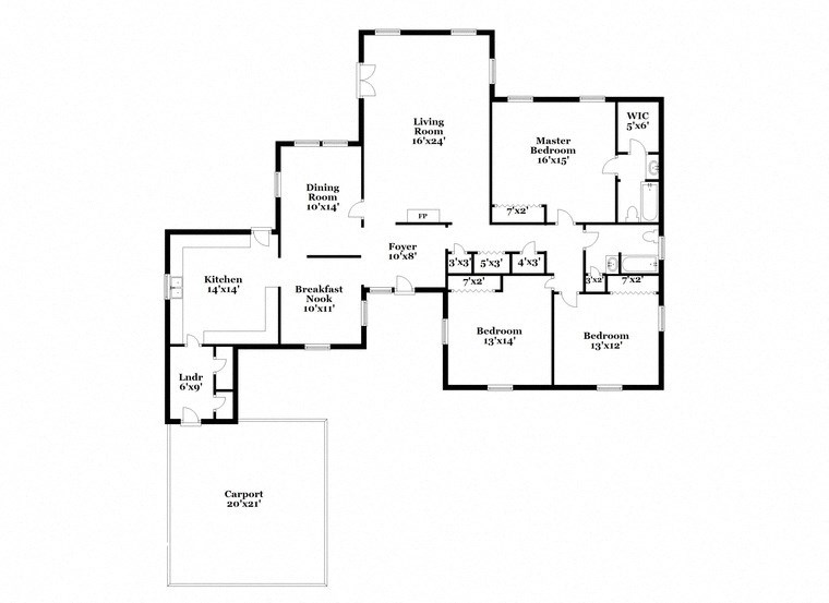 a floor plan of a house with many different floors