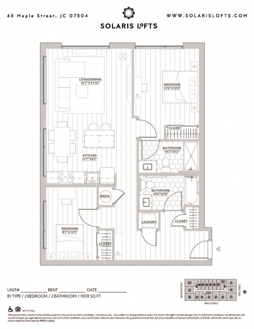 2 Bedrooms, 2 Bathrooms