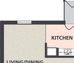 2-Bedroom, 1-Bath