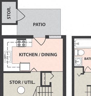 2-Bedroom, 1-Bath