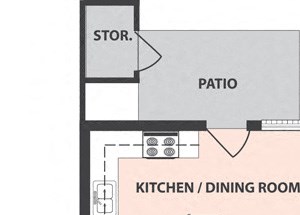 3-Bedroom, 1 1/2-Bath