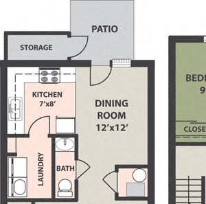 3-Bedroom, 1 1/2-Bath