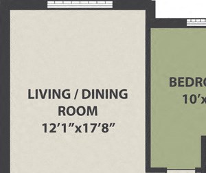 2-Bed, 1-Bath, Garden