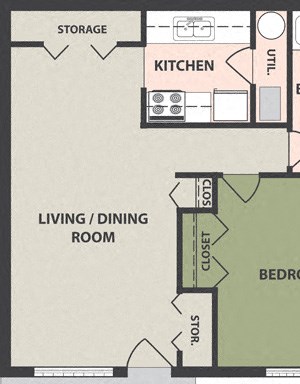 1-Bedroom, 1-Bath