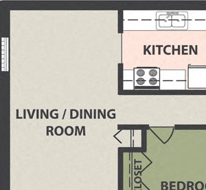 2-Bedroom, 1-Bath