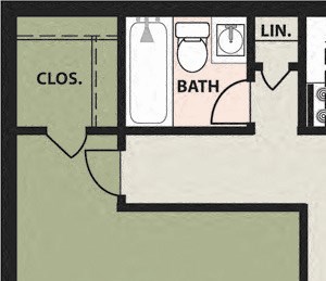 1-Bedroom, 1-Bath