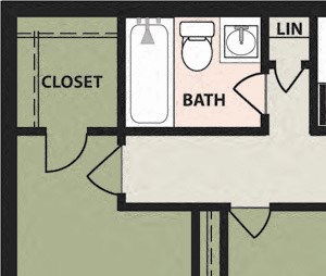 2-Bedroom, 1-Bath