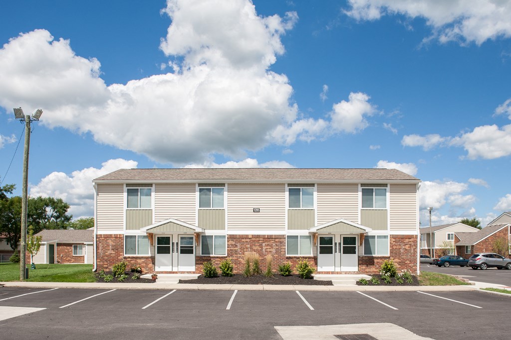 our apartments feature a spacious parking lot in front of our building