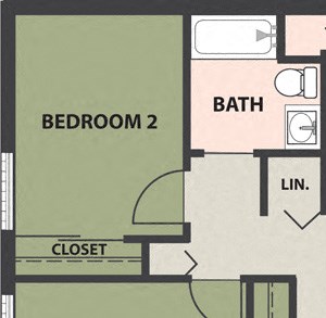 2-Bedroom, 1-Bath
