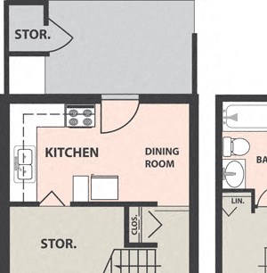 2-Bedroom, 1-Bath