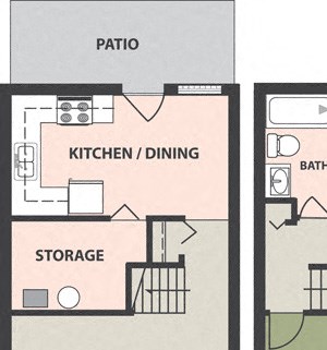 2-Bedroom, 1-Bath