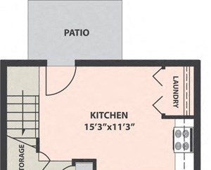 3-Bed, 1-1/2-Bath Townhome