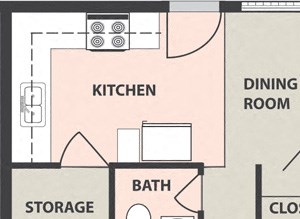 3-Bedroom, 1 1/2-Bath