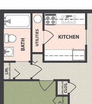 1-Bedroom, 1-Bath