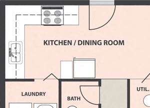 3-Bedroom, 1 1/2-Bath