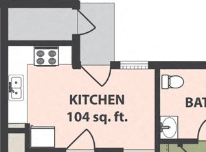 2-Bedroom, 1 1/2-Bath