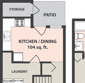 2-Bedroom, 1-Bath