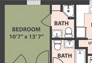 3-Bedroom, 1 1/2-Bath