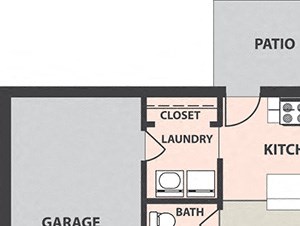 3-Bedroom, 1 1/2-Bath