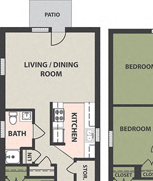 4-Bedroom, 2-Bath