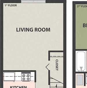 2-Bedroom, 1-Bath