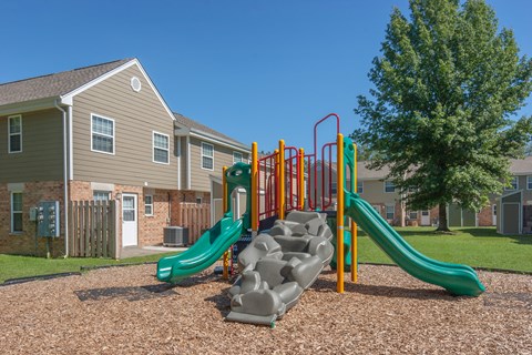 our apartments have a playground with slides