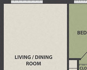 2-Bedroom, 1-Bath