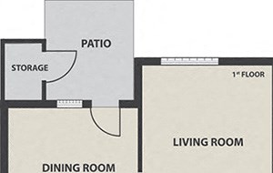 3-Bedroom, 1 1/2-Bath