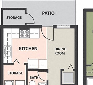 3-Bedroom, 1 1/2-Bath